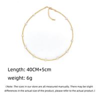 1 Piece Simple Style Solid Color Imitation Pearl Copper Necklace main image 8
