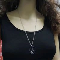 Simple Style Tai Chi Star Moon Alloy Unisex Pendant Necklace sku image 2
