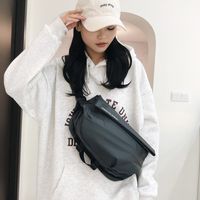 Unisex Oxford Cloth Solid Color Classic Style Sewing Thread Dumpling Shape Zipper Shoulder Bag main image 6