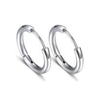 1 Piece Basic Simple Style Round Plating Pure Titanium Earrings main image 1