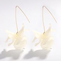 1 Pair Sweet Flower Resin Drop Earrings sku image 1