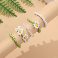 Ig Style Flower Glass Women's Rings main image 4