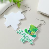 1 Pair Cute Simple Style Letter Hat Car Painted Arylic Drop Earrings main image 6