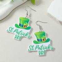 1 Pair Cute Simple Style Letter Hat Car Painted Arylic Drop Earrings main image 5