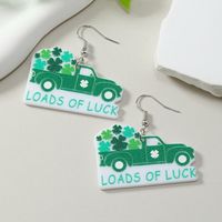 1 Pair Cute Simple Style Letter Hat Car Painted Arylic Drop Earrings main image 8