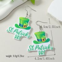 1 Pair Cute Simple Style Letter Hat Car Painted Arylic Drop Earrings main image 2