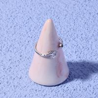Sweet Simple Style Heart Shape Copper Plating Inlay Zircon Rose Gold Plated White Gold Plated Open Rings Rings main image 9