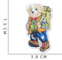 Cute Bear Monkey Frog Cloth Cloth Sticker 1 Piece sku image 20