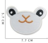 Cute Bear Monkey Frog Cloth Cloth Sticker 1 Piece sku image 5
