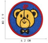 Cute Bear Monkey Frog Cloth Cloth Sticker 1 Piece sku image 13