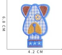 Cute Bear Monkey Frog Cloth Cloth Sticker 1 Piece sku image 7