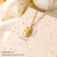 Vintage Style Simple Style Geometric Dragonfly Bow Knot Stainless Steel Plating 18k Gold Plated Pendant Necklace main image 2