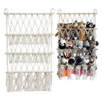 Vintage Style Solid Color Wood Cotton Rope Iron Tapestry main image 4