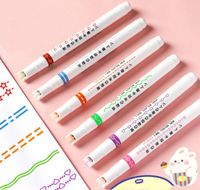 1 Set Flower Class Learning Daily Plastic Cute Fluorescent Pen main image 2