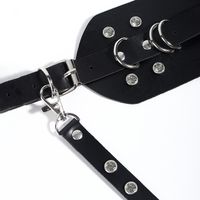 Sexy Fashion Geometric Pu Leather Alloy Women's Leather Belts main image 5