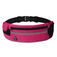 Fashion Solid Color Printing Square Zipper Fanny Pack sku image 15