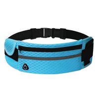 Fashion Solid Color Printing Square Zipper Fanny Pack sku image 11
