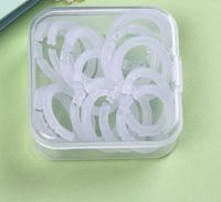 1 Set Solid Color Class Learning Plastic Casual File Retaining Ring main image 5