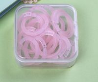 1 Set Solid Color Class Learning Plastic Casual File Retaining Ring main image 3