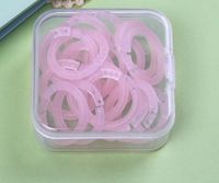 1 Set Solid Color Class Learning Plastic Casual File Retaining Ring sku image 3