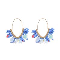 1 Pair Casual Sweet Flower Arylic Alloy Glass Drop Earrings main image 6