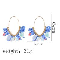 1 Pair Casual Sweet Flower Arylic Alloy Glass Drop Earrings main image 2