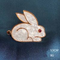 Cute Animal Flower Alloy Inlay Imitation Shell Women's Brooches sku image 4