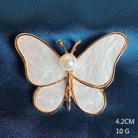 Cute Animal Flower Alloy Inlay Imitation Shell Women's Brooches sku image 8