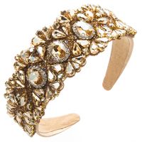 Women's Vintage Style Flower Alloy Cloth Plating Inlay Rhinestones Glass Drill Hair Band sku image 3