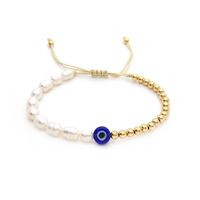 Moda Ojo Del Diablo Chapado En Oro Arcilla Suave Venta Al Por Mayor Pulsera sku image 8