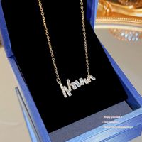 Simple Style Geometric Titanium Steel 18k Gold Plated Pendant Necklace main image 3