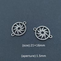 100 Pcs/package Simple Style Sun Alloy Plating Connector Jewelry Accessories main image 3