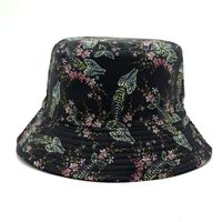 Women's Simple Style Color Block Printing Flat Eaves Bucket Hat main image 8