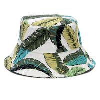 Women's Simple Style Color Block Printing Flat Eaves Bucket Hat main image 10