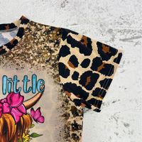 Women's T-shirt Short Sleeve T-shirts Streetwear Letter Leopard main image 4