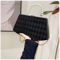 Women's Small Pu Leather Solid Color Preppy Style Classic Style Oval Lock Clasp Shoulder Bag main image 3