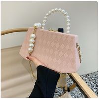 Mujeres Pequeña Cuero Sintético Color Sólido Estilo Preppy Estilo Clásico Oval Cerrar Bolsas De Hombro sku image 2