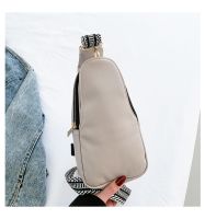 Women's Pu Leather Solid Color Classic Style Square Magnetic Buckle Fanny Pack sku image 3