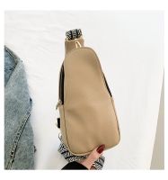 Women's Pu Leather Solid Color Classic Style Square Magnetic Buckle Fanny Pack sku image 5