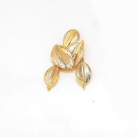 1 Piece Simple Style Leaves Copper Plating Pendant Jewelry Accessories sku image 1