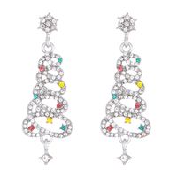 1 Pair Ig Style Sweet Christmas Tree Alloy Drop Earrings sku image 1