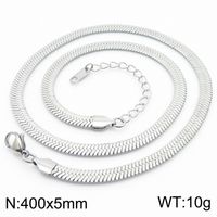 Fashion Geometric Titanium Steel Plating Layered Necklaces 1 Piece sku image 17