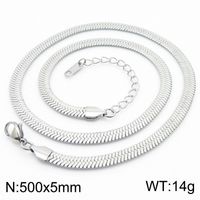 Fashion Geometric Titanium Steel Plating Layered Necklaces 1 Piece sku image 20