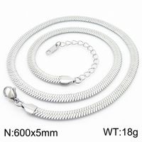 Fashion Geometric Titanium Steel Plating Layered Necklaces 1 Piece sku image 21