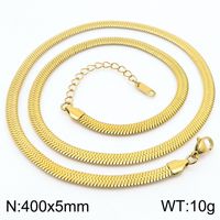 Fashion Geometric Titanium Steel Plating Layered Necklaces 1 Piece sku image 26