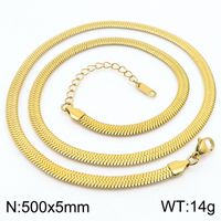 Mode Géométrique Acier Au Titane Placage Collier En Couches 1 Pièce sku image 27