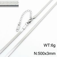 Fashion Geometric Titanium Steel Plating Layered Necklaces 1 Piece sku image 3