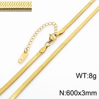 Fashion Geometric Titanium Steel Plating Layered Necklaces 1 Piece sku image 15