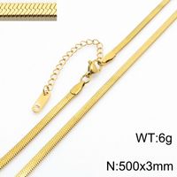 Fashion Geometric Titanium Steel Plating Layered Necklaces 1 Piece sku image 12