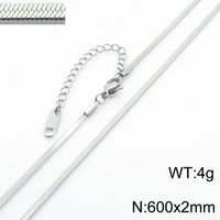 Fashion Geometric Titanium Steel Plating Layered Necklaces 1 Piece sku image 6